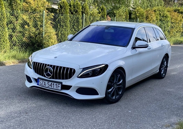 Mercedes-Benz Klasa C cena 67900 przebieg: 186000, rok produkcji 2015 z Poręba małe 352
